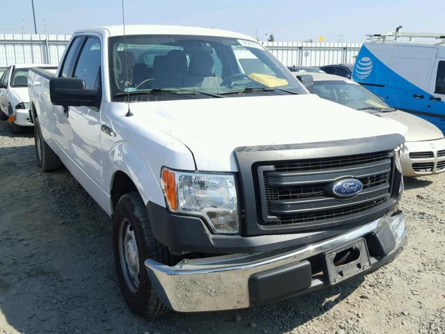 1FTVX1CF3EKE10195 - 2014 FORD F150 SUPER WHITE photo 1