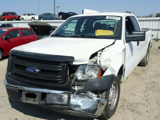 1FTVX1CF3EKE10195 - 2014 FORD F150 SUPER WHITE photo 2