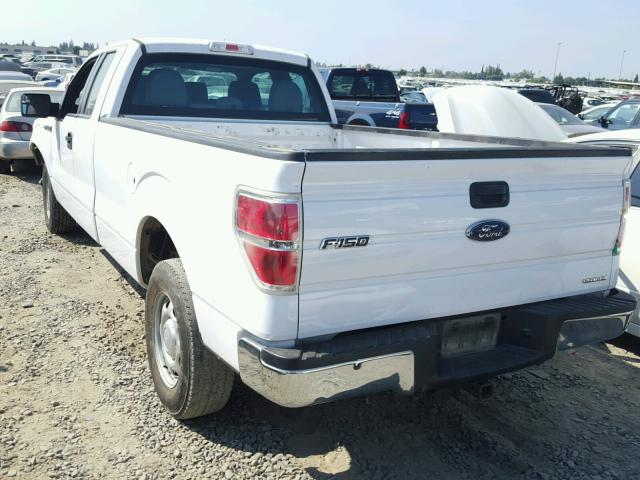 1FTVX1CF3EKE10195 - 2014 FORD F150 SUPER WHITE photo 3