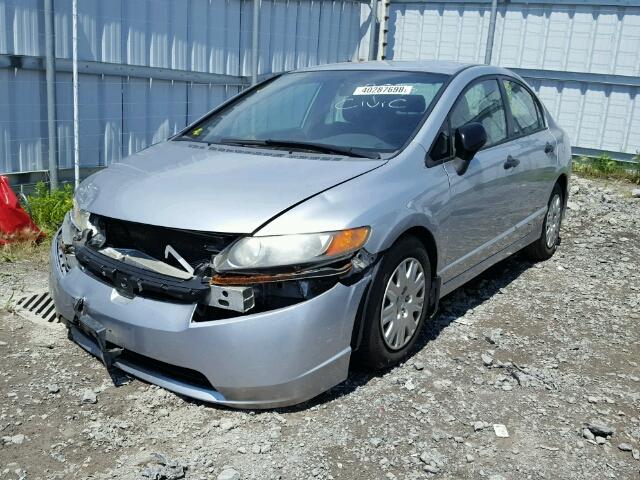 2HGFA16376H017382 - 2006 HONDA CIVIC DX V SILVER photo 2