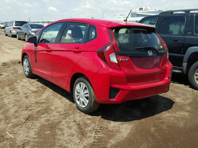 JHMGK5H55HS015274 - 2017 HONDA FIT LX RED photo 3