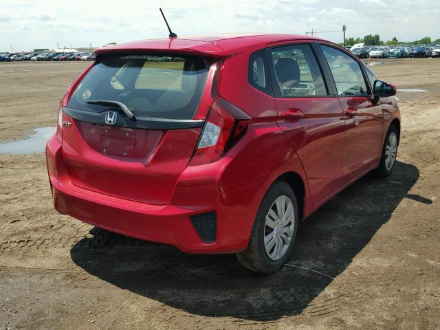 JHMGK5H55HS015274 - 2017 HONDA FIT LX RED photo 4