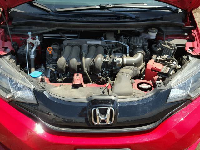 JHMGK5H55HS015274 - 2017 HONDA FIT LX RED photo 7