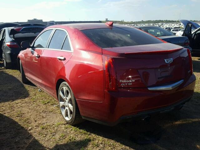 1G6AB5RX4F0138860 - 2015 CADILLAC ATS RED photo 3