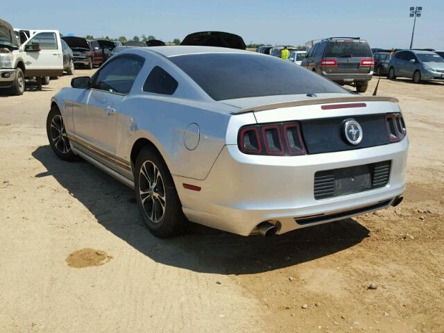 1ZVBP8AM0E5311388 - 2014 FORD MUSTANG SILVER photo 3