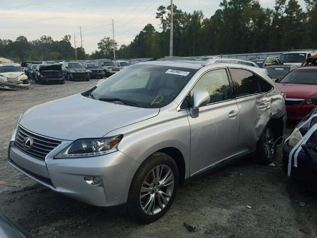 2T2ZK1BA9DC113644 - 2013 LEXUS RX SILVER photo 2