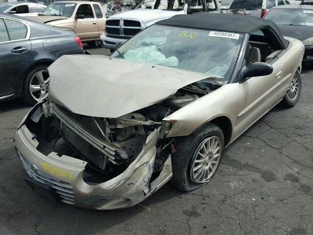 1C3EL55R05N602395 - 2005 CHRYSLER SEBRING TO GOLD photo 2