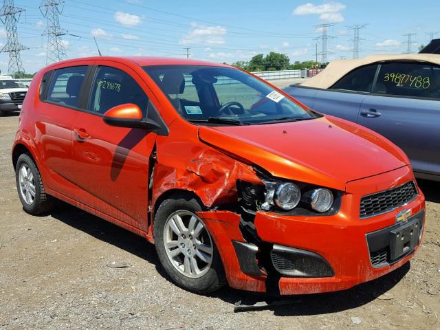 1G1JA6SH6C4171526 - 2012 CHEVROLET SONIC LS ORANGE photo 1