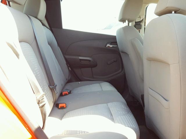1G1JA6SH6C4171526 - 2012 CHEVROLET SONIC LS ORANGE photo 6
