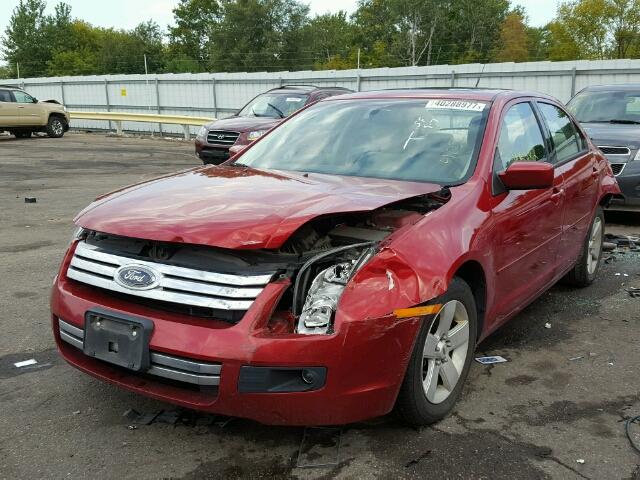 3FAHP07109R130912 - 2009 FORD FUSION RED photo 2