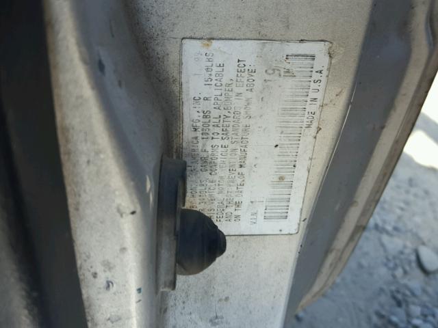 1HGEJ8242YL035619 - 2000 HONDA CIVIC EX ვერცხლისფერი ფოტო 10