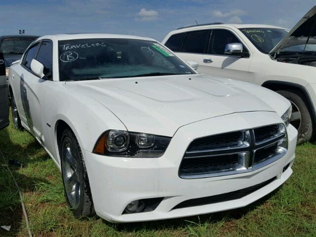 2C3CDXCT5EH330935 - 2014 DODGE CHARGER R/ WHITE photo 1