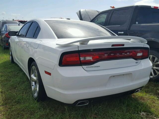 2C3CDXCT5EH330935 - 2014 DODGE CHARGER R/ WHITE photo 3