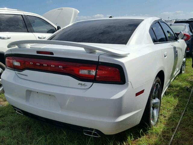 2C3CDXCT5EH330935 - 2014 DODGE CHARGER R/ WHITE photo 4
