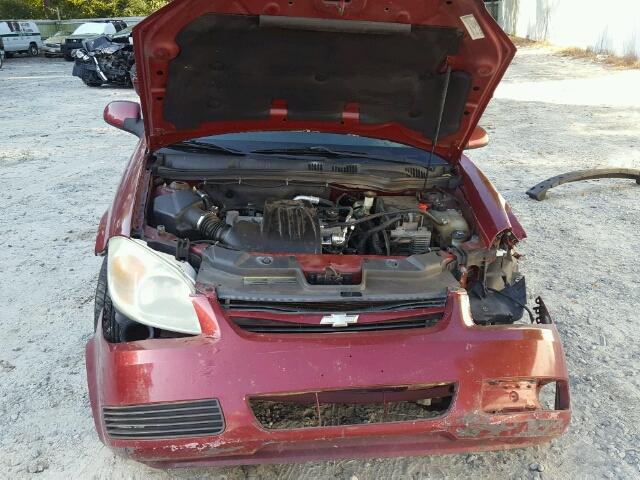 1G1AL18F677382183 - 2007 CHEVROLET COBALT LT BURGUNDY photo 7