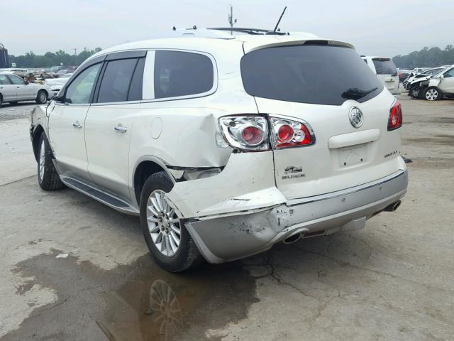 5GAKRCED6CJ239029 - 2012 BUICK ENCLAVE WHITE photo 3