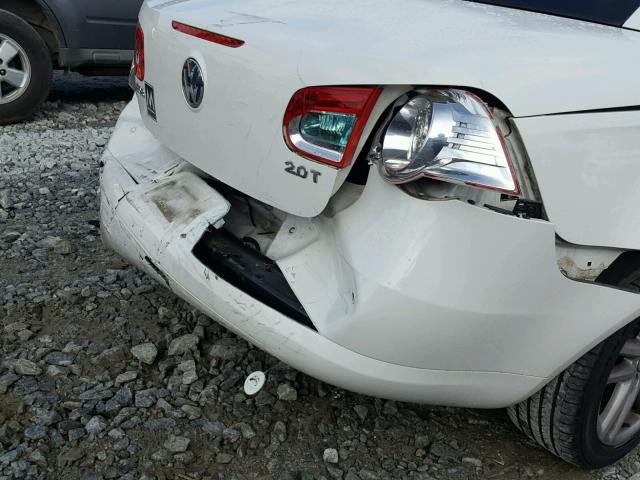 WVWFA71F69V010762 - 2009 VOLKSWAGEN EOS LUX 白色 照片 9