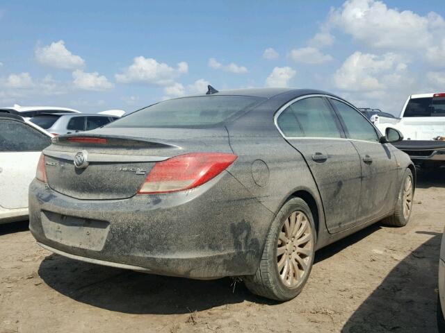 W04GS5EC6B1014727 - 2011 BUICK REGAL CXL GRAY photo 4