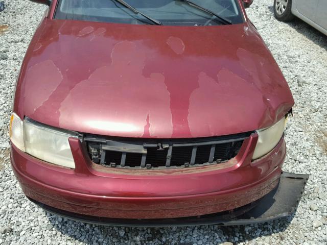 WVWMA63B8XE334465 - 1999 VOLKSWAGEN PASSAT GLS RED photo 7