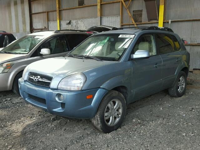 KM8JN12D67U493869 - 2007 HYUNDAI TUCSON SE GREEN photo 2