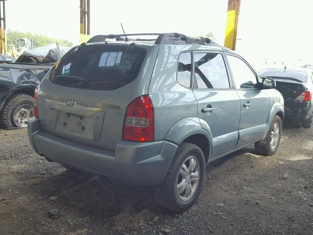 KM8JN12D67U493869 - 2007 HYUNDAI TUCSON SE GREEN photo 4