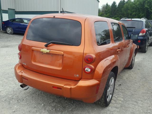 3GNDA13D58S652966 - 2008 CHEVROLET HHR LS ნარინჯისფერი ფოტო 4