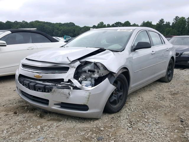 1G1ZA5EU0CF399371 - 2012 CHEVROLET MALIBU LS SILVER photo 2