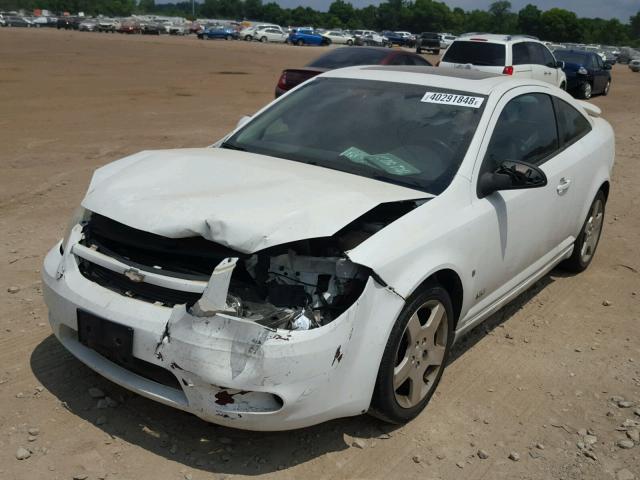 1G1AM15B377258967 - 2007 CHEVROLET COBALT SS WHITE photo 2