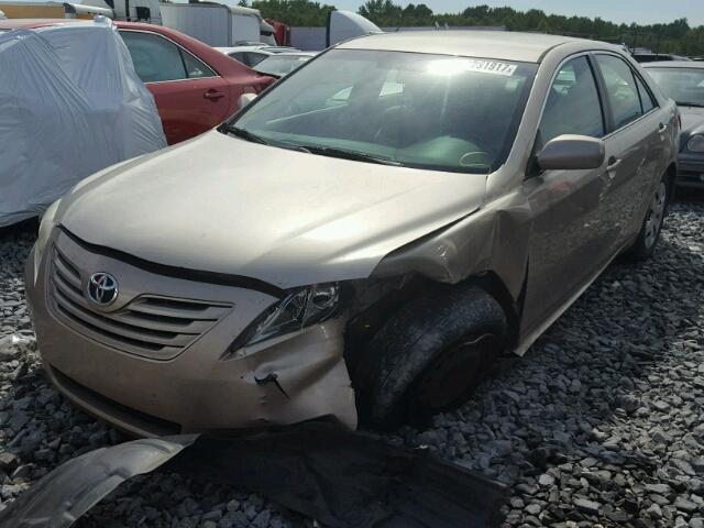 4T1BE46K27U038760 - 2007 TOYOTA CAMRY NEW GOLD photo 2