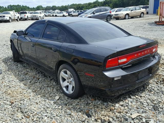 2C3CDXAT3EH233333 - 2014 DODGE CHARGER PO BLACK photo 3