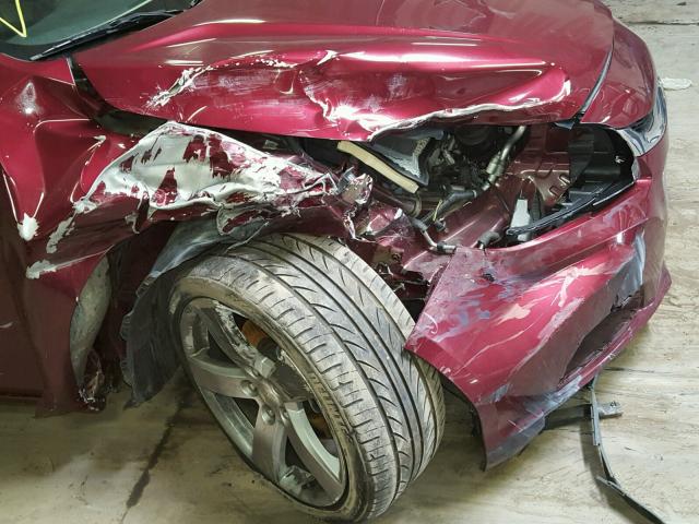 1G11G5SXXFF135699 - 2015 CHEVROLET MALIBU LTZ Tünd qırmızı foto 9