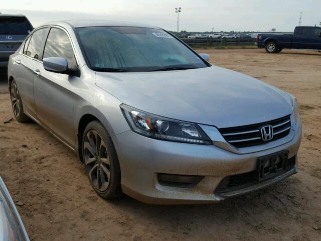 1HGCR2F54EA002872 - 2014 HONDA ACCORD SILVER photo 1