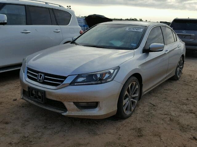 1HGCR2F54EA002872 - 2014 HONDA ACCORD SILVER photo 2