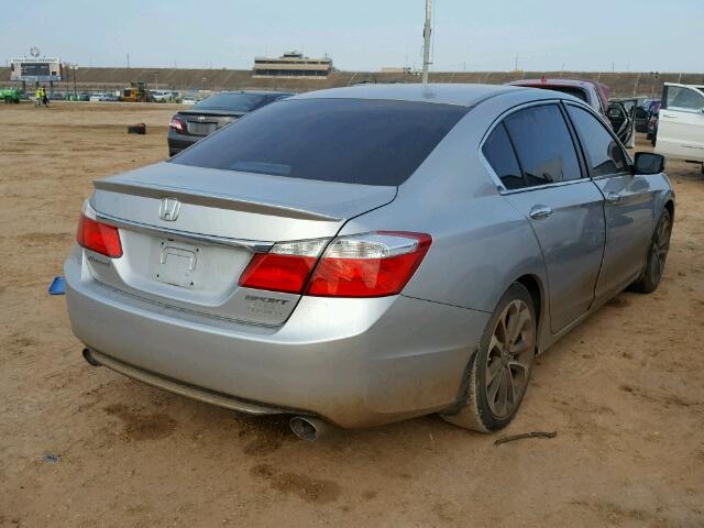 1HGCR2F54EA002872 - 2014 HONDA ACCORD SILVER photo 4