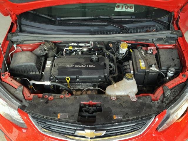 1G1JB5SH6H4130022 - 2017 CHEVROLET SONIC LS 红色 照片 7