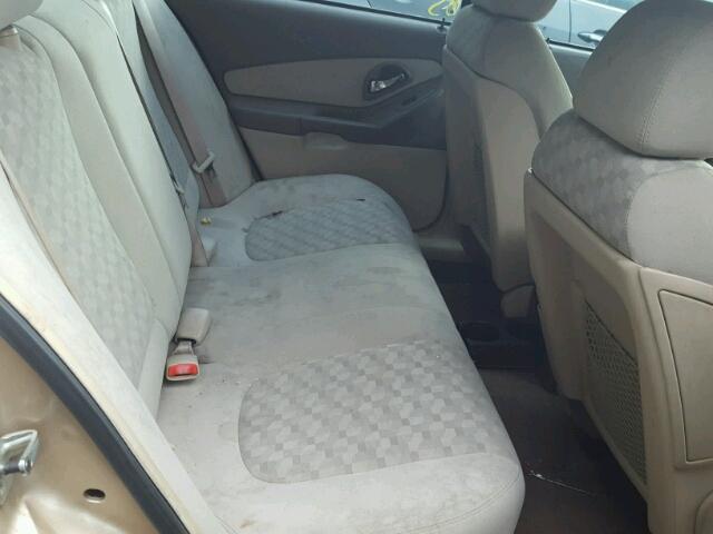 1G1ZT54805F304213 - 2005 CHEVROLET MALIBU LS თაფლისფერი ფოტო 6