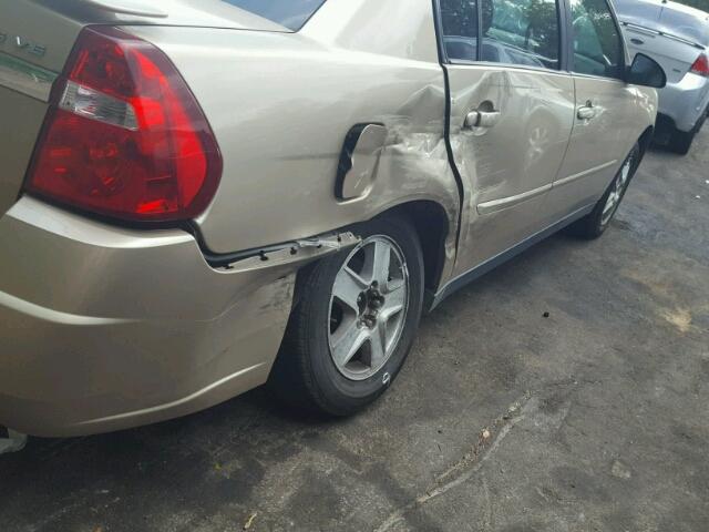 1G1ZT54805F304213 - 2005 CHEVROLET MALIBU LS თაფლისფერი ფოტო 9