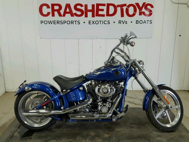 1HD1JK514AB015605 - 2010 HARLEY-DAVIDSON FXCWC BLUE photo 1