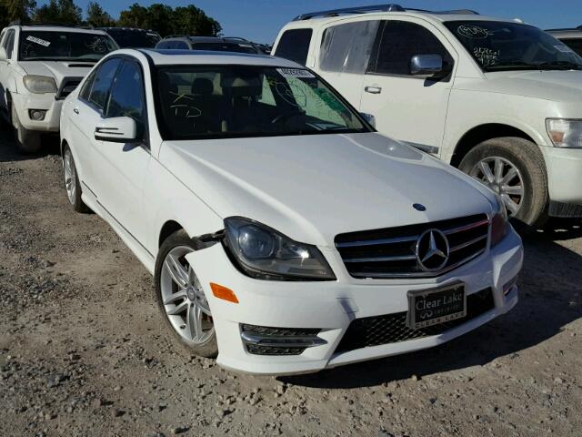 WDDGF4HB0EA958167 - 2014 MERCEDES-BENZ C 250 WHITE photo 1