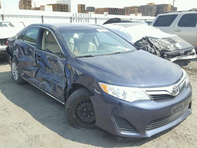 4T4BF1FKXER383923 - 2014 TOYOTA CAMRY L BLUE photo 1