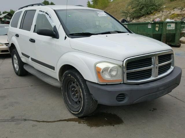 1D4HB38NX5F602605 - 2005 DODGE DURANGO WHITE photo 1