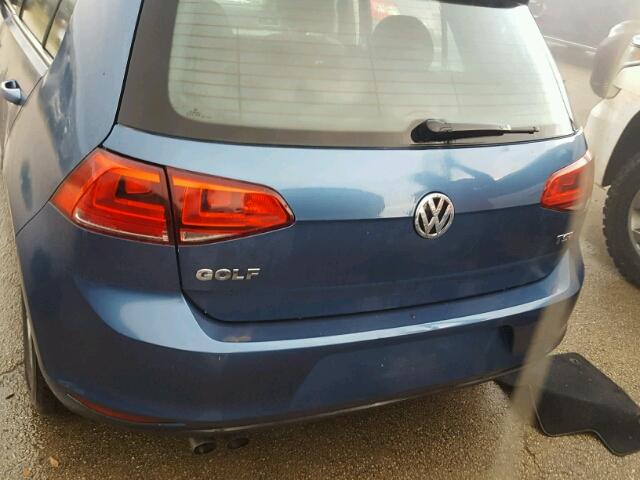 3VW217AU9HM025727 - 2017 VOLKSWAGEN GOLF BLUE photo 9