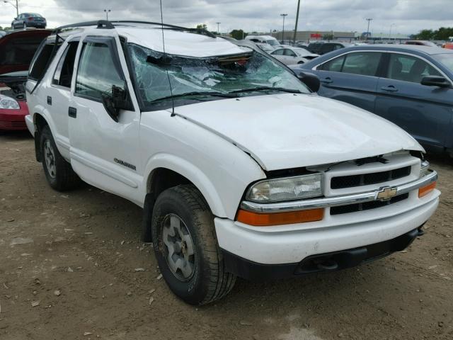 1GNDT13X24K161040 - 2004 CHEVROLET BLAZER WHITE photo 1