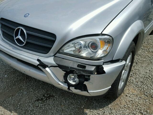 4JGAB54E13A379490 - 2003 MERCEDES-BENZ ML 320 SILVER photo 9