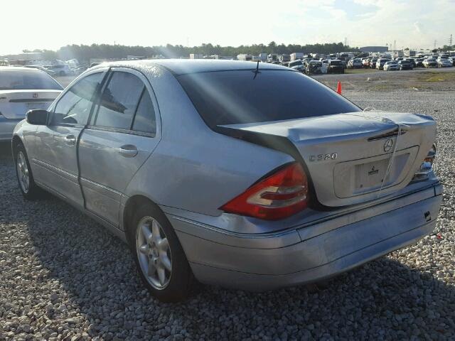 WDBRF64J51F084602 - 2001 MERCEDES-BENZ C SILVER photo 3