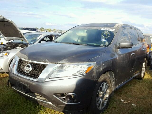 5N1AR2MN2EC648033 - 2014 NISSAN PATHFINDER CHARCOAL photo 2