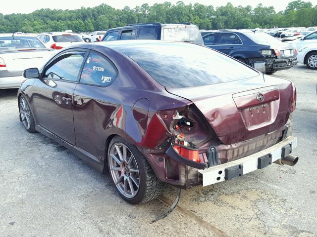 JTKDE177160088327 - 2006 TOYOTA SCION TC 栗色 照片 3