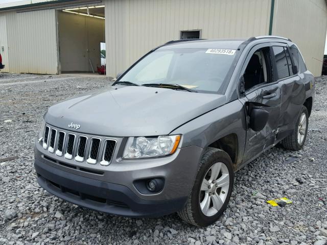 1C4NJCBA7CD601025 - 2012 JEEP COMPASS SP GRAY photo 2