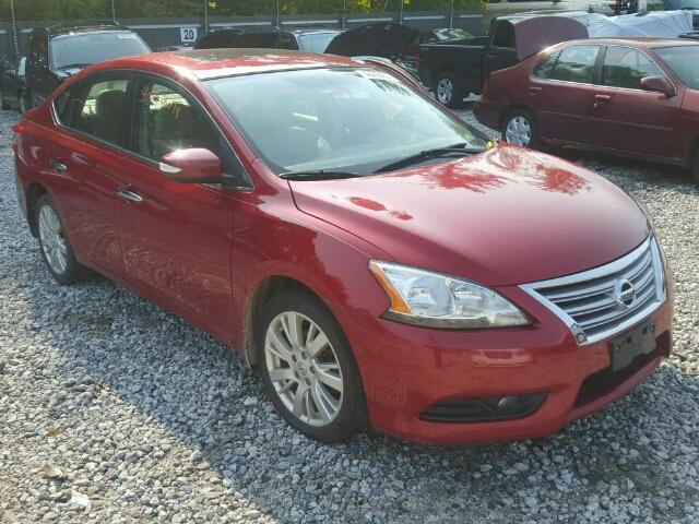 3N1AB7AP5DL691976 - 2013 NISSAN SENTRA S RED photo 1