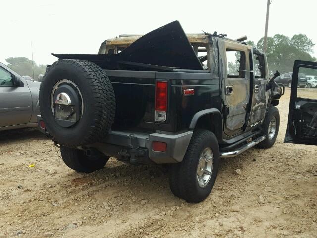 5GRGN22U95H112007 - 2005 HUMMER H2 SUT BLACK photo 4